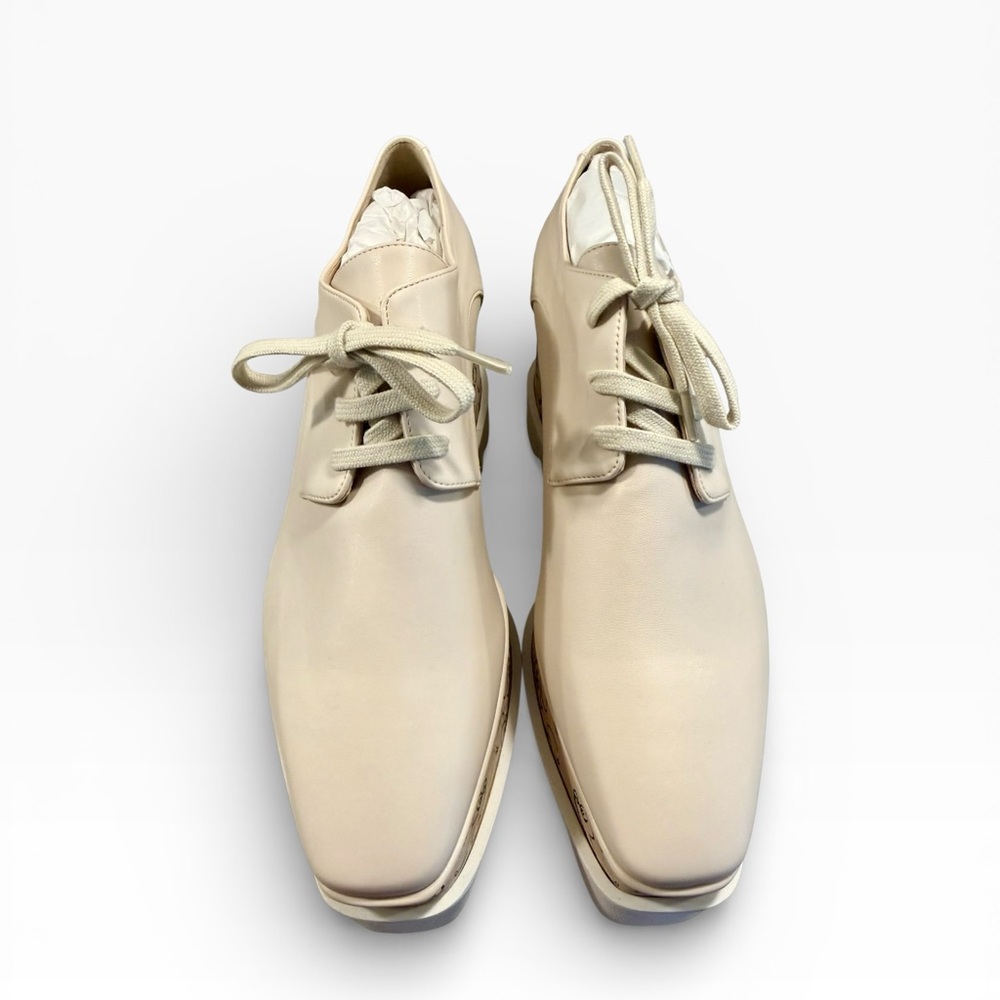 Stella McCartney Cream Platform Lace-Up Shoes
